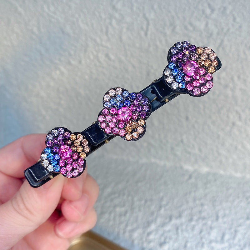 Hair clip with three flowers