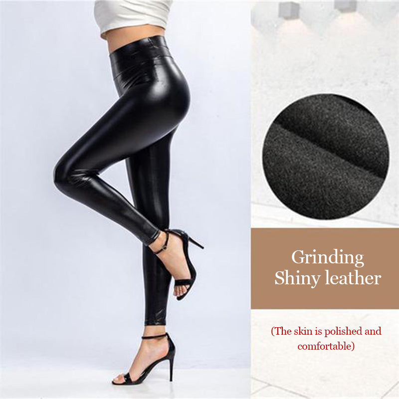 Stretch Faux Leather Legging