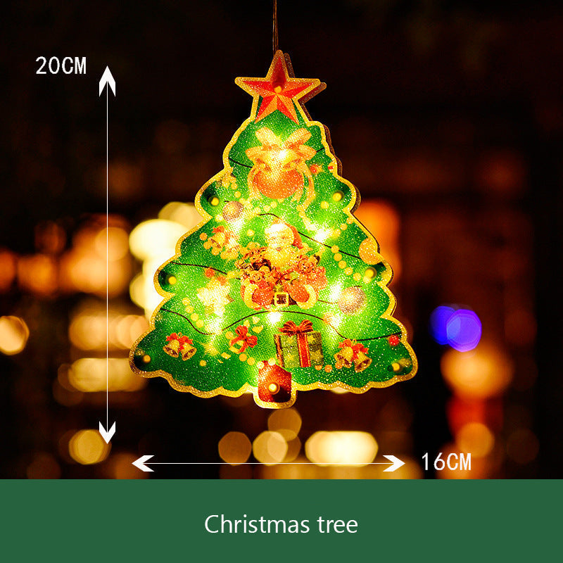 Christmas window hanging light