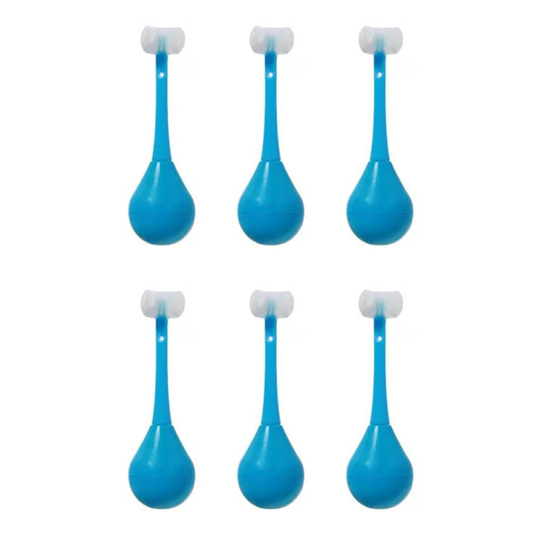 Three-sided tumbler children's toothbrush