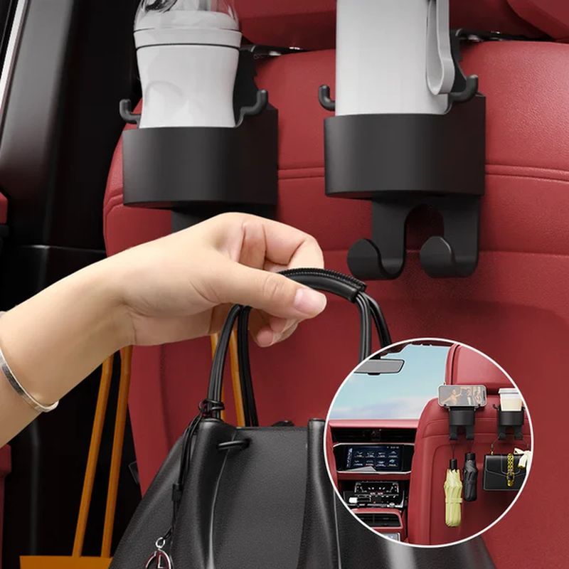 Car hook cup holder