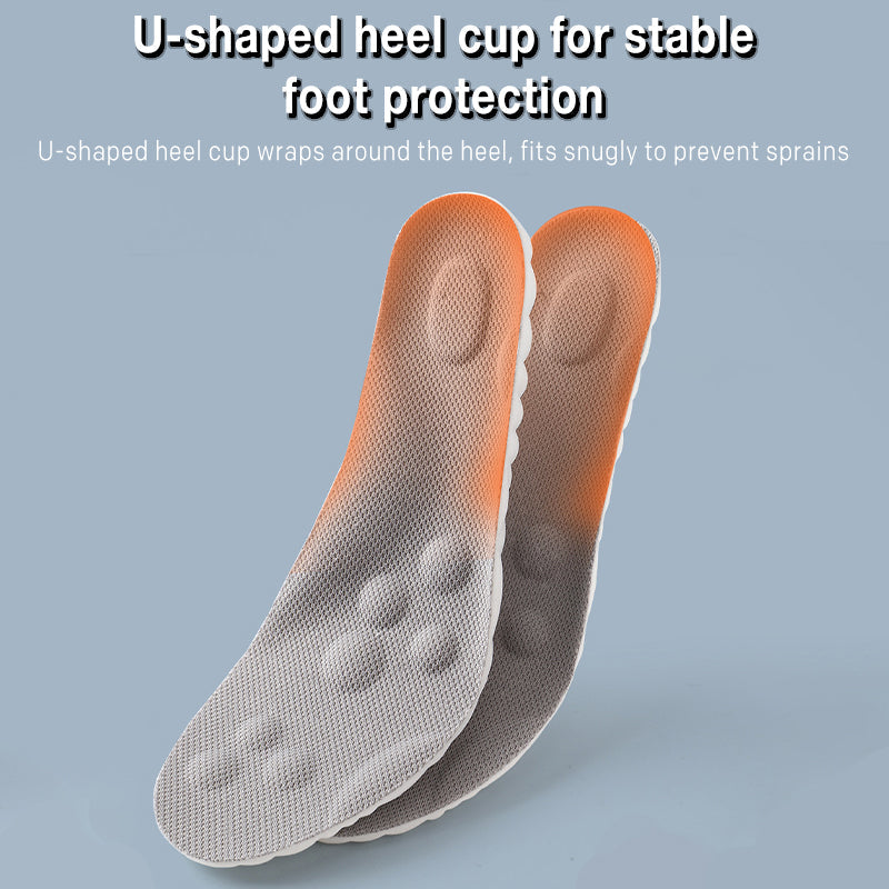 High-elastic shock-absorbing casual insoles