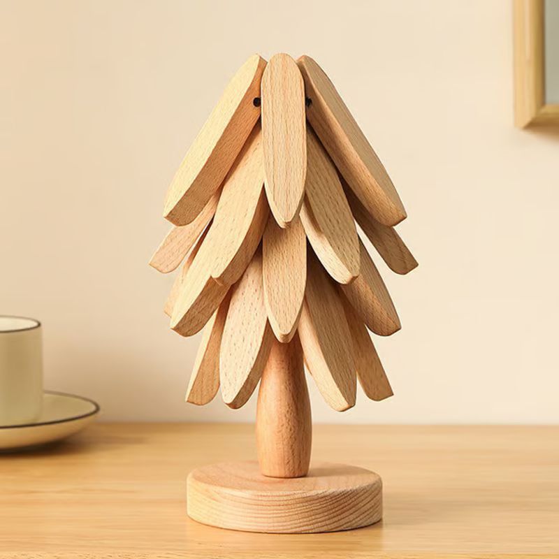 High quality heat resistant natural wood placemats and coasters