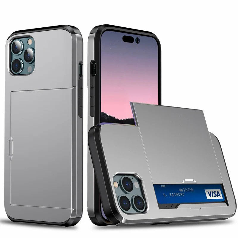 Mobile phone case with card slot