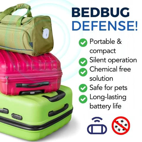 Portable Bedbugs Ultrasonic Repeller - buy one get one free