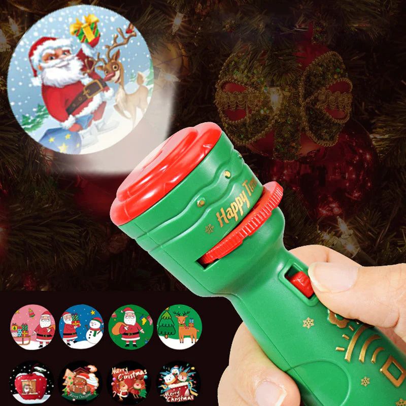 Torch Flashlight Projection Slide Projector Torch Projection Light