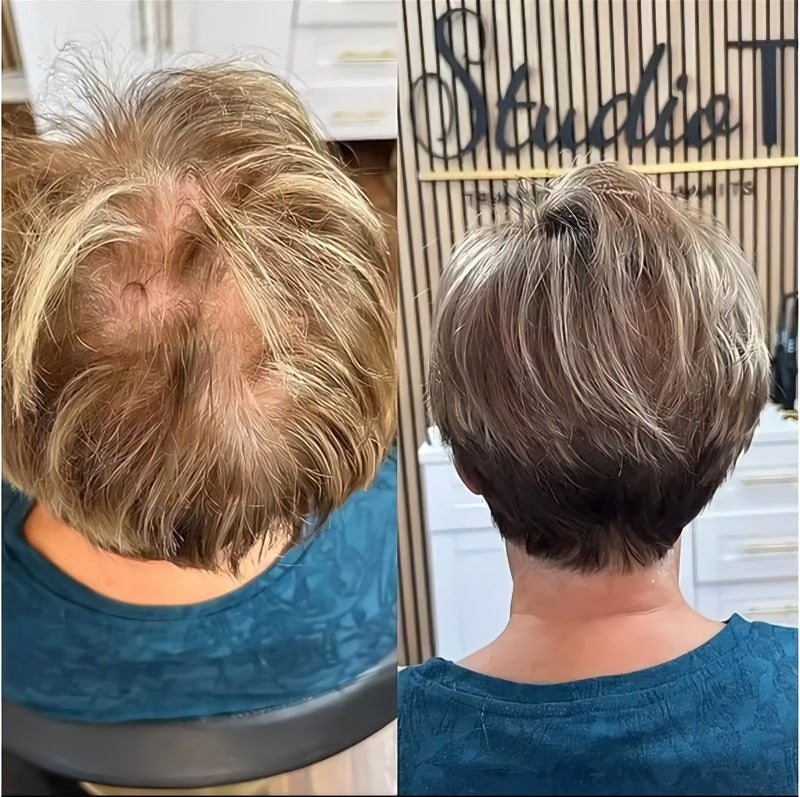 Heart-shaped bangs wig