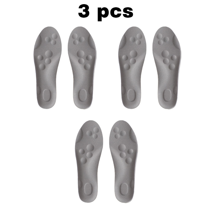 High-elastic shock-absorbing casual insoles