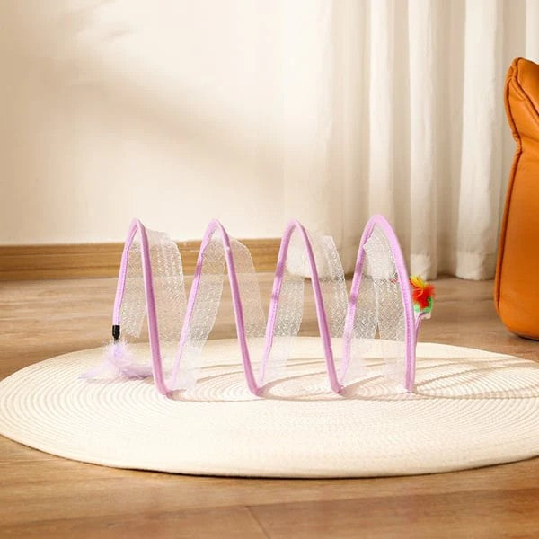 Foldable cat tunnel