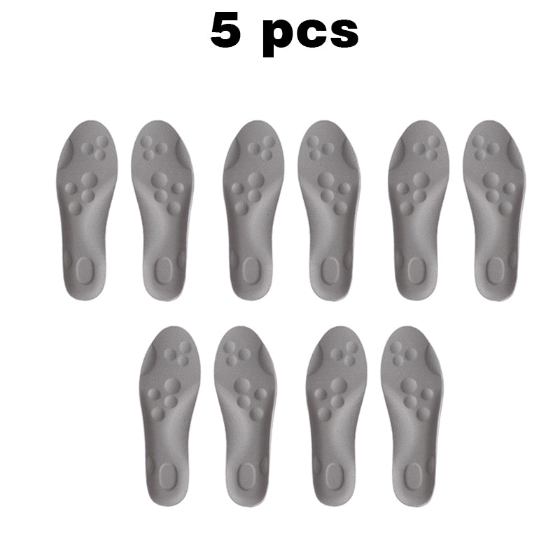 High-elastic shock-absorbing casual insoles