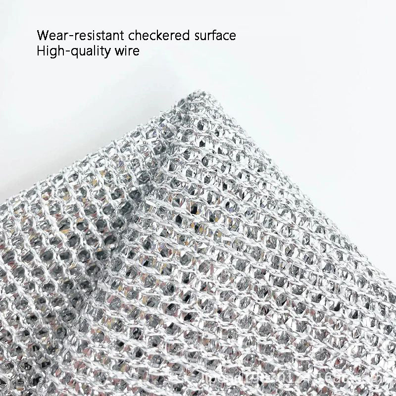 Versatile wire dishcloths for wet and dry