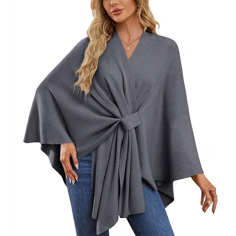 🔥Elegant shawl sweater with front opening