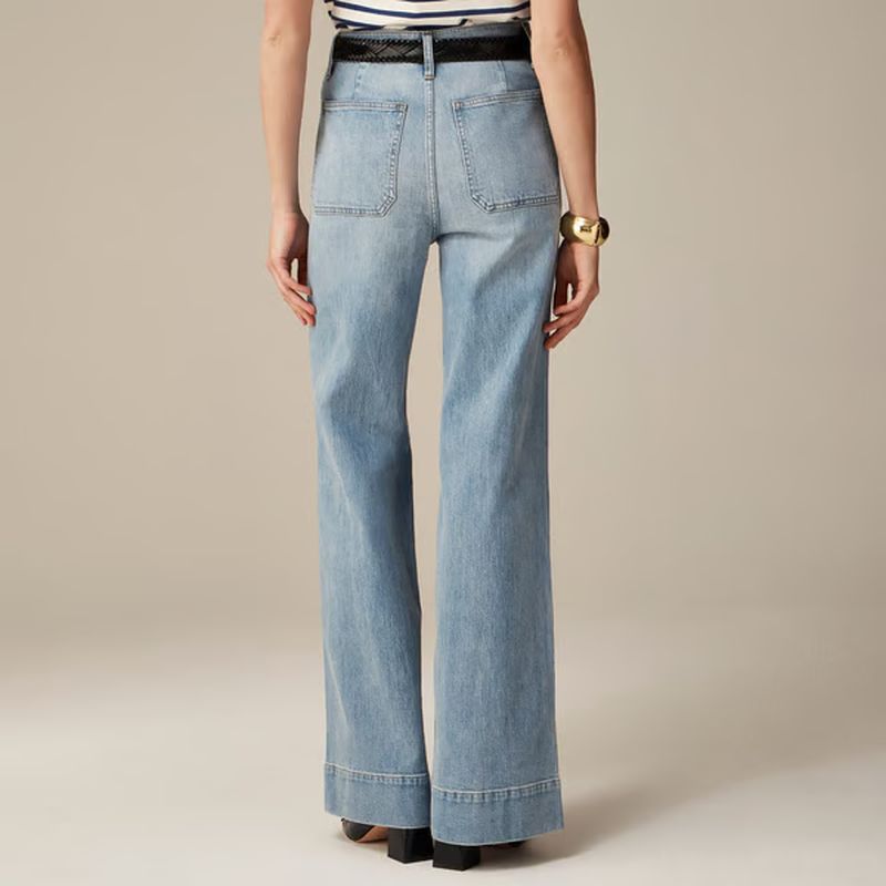 👖High waist wide leg loose pants