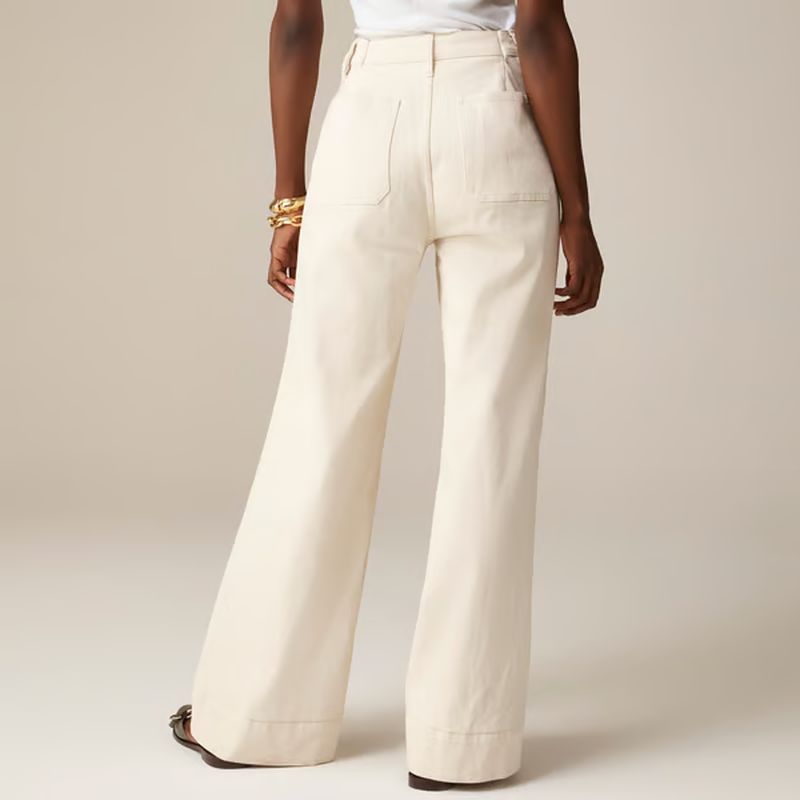 👖High waist wide leg loose pants