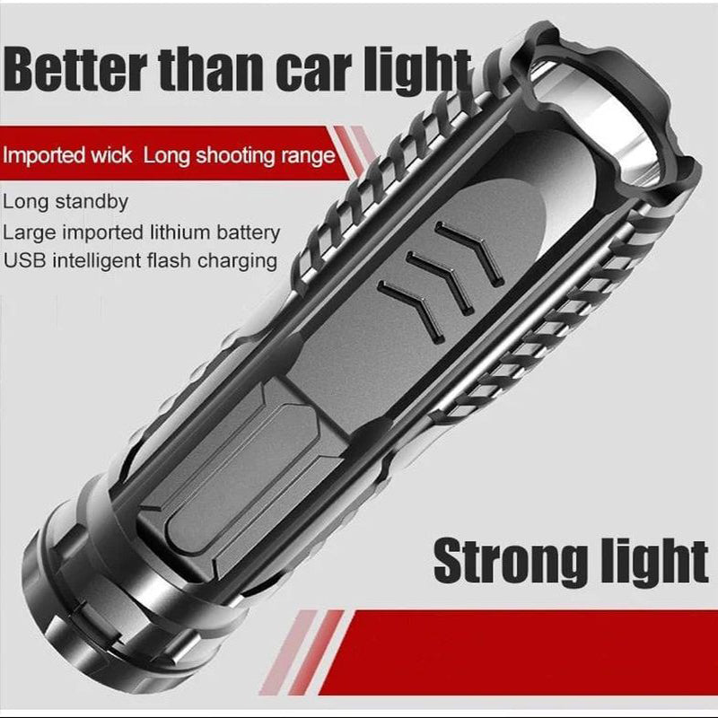 Multifunctional rechargeable flashlight