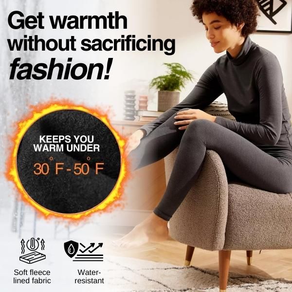 Winter leggings in thermal fabric