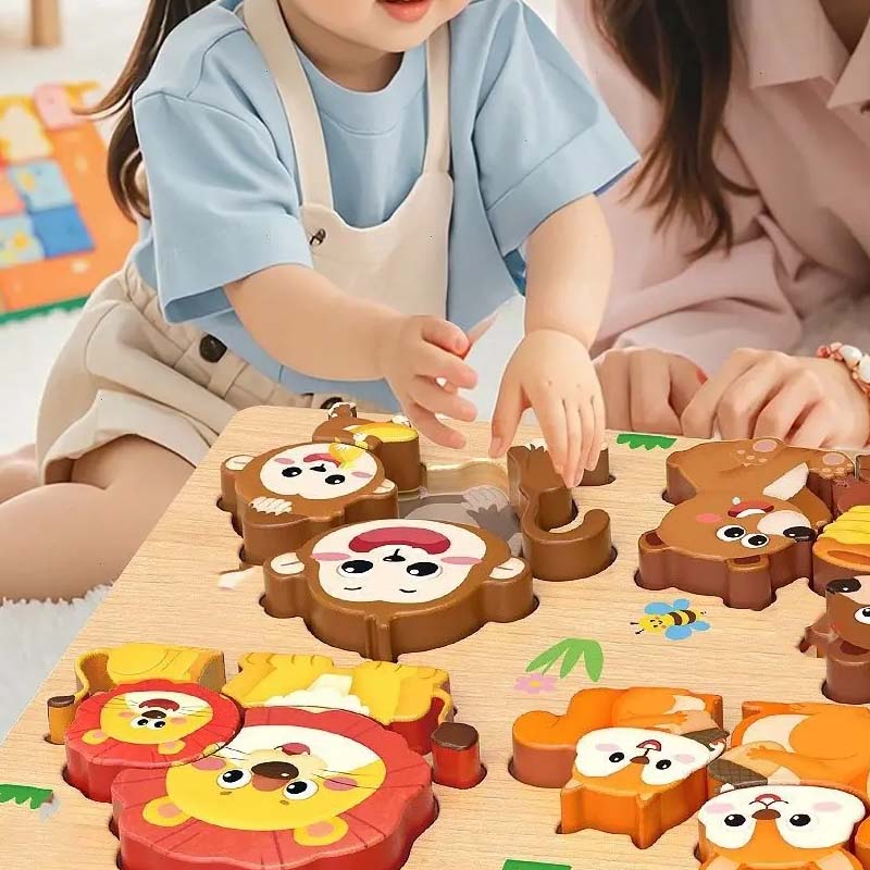 Educational 3D Wooden Puzzle