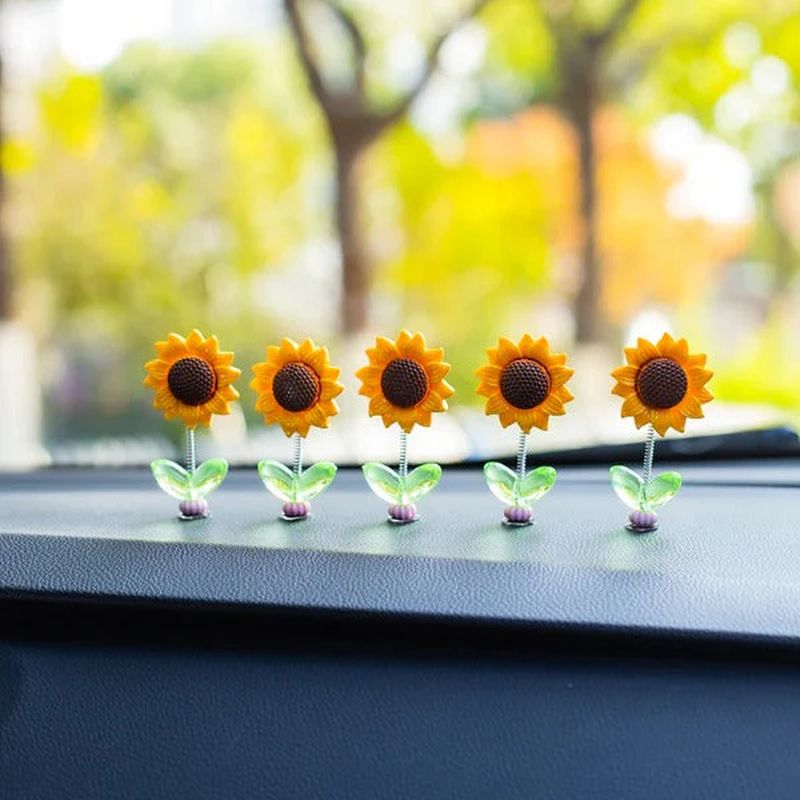 Flower Ornaments in the car