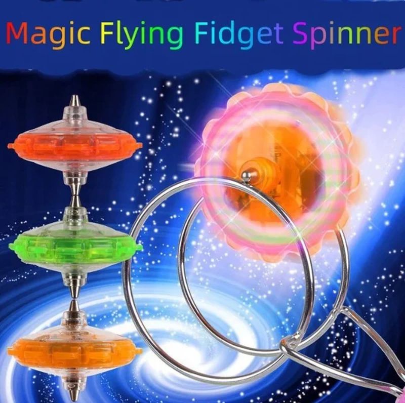 Creative LED Light Luminous Fidget Spinner Magnetic Gyro