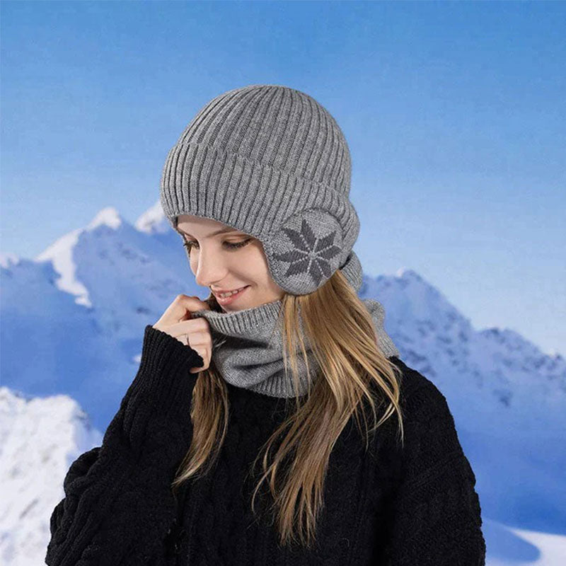 Winter Beanie Hat Scarf Sets Warm Knit Hat