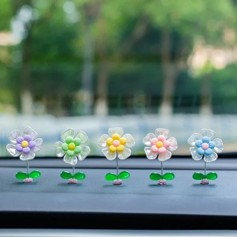 Flower Ornaments in the car