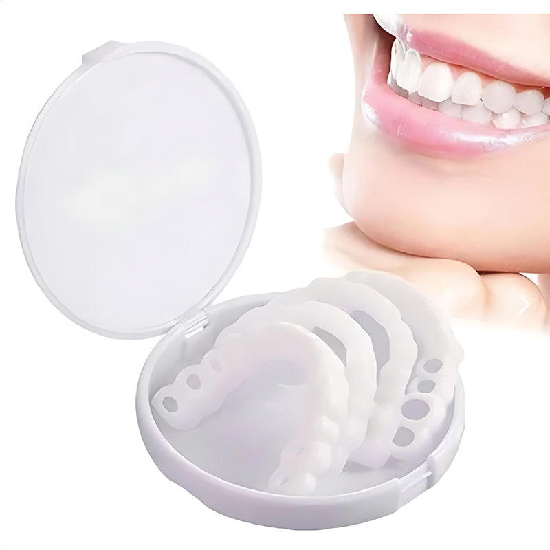 Simulation whitening dentures