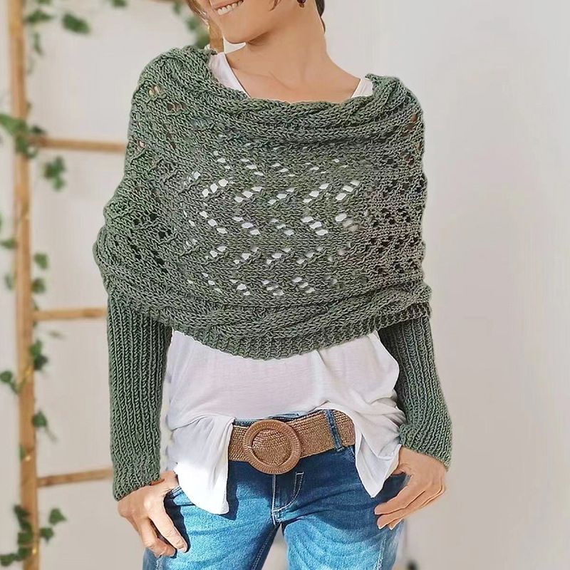 Women's Knitted Double Sleeve Scarf🧣