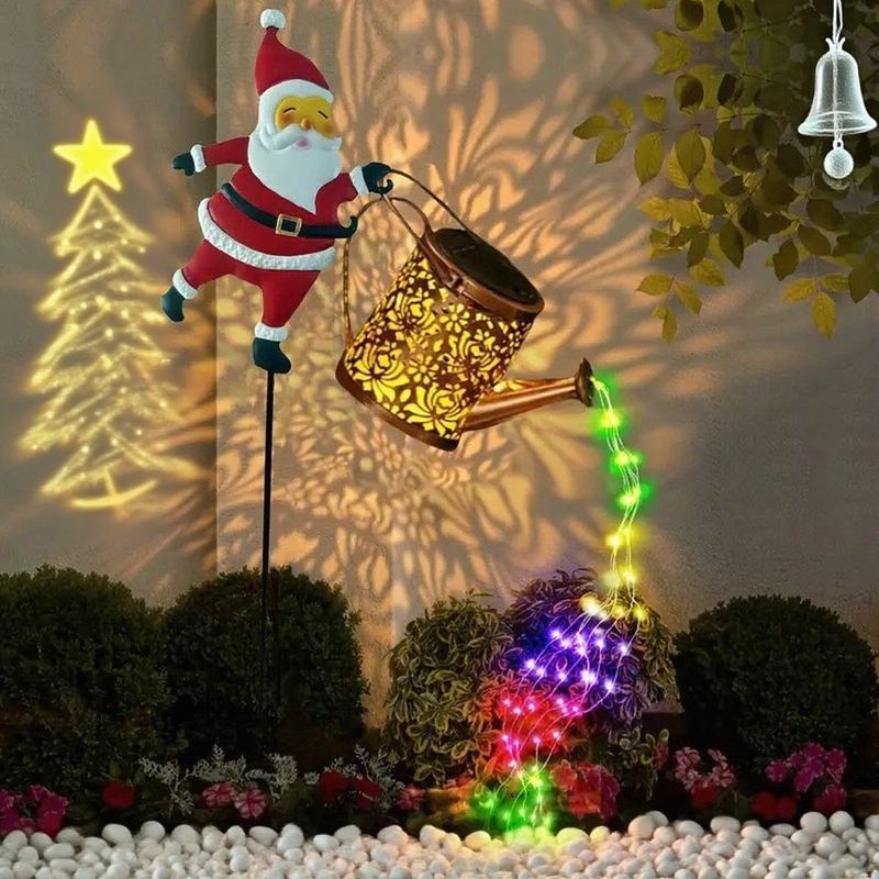 🎅Santa Claus Solar-Powered Kettle Lamp