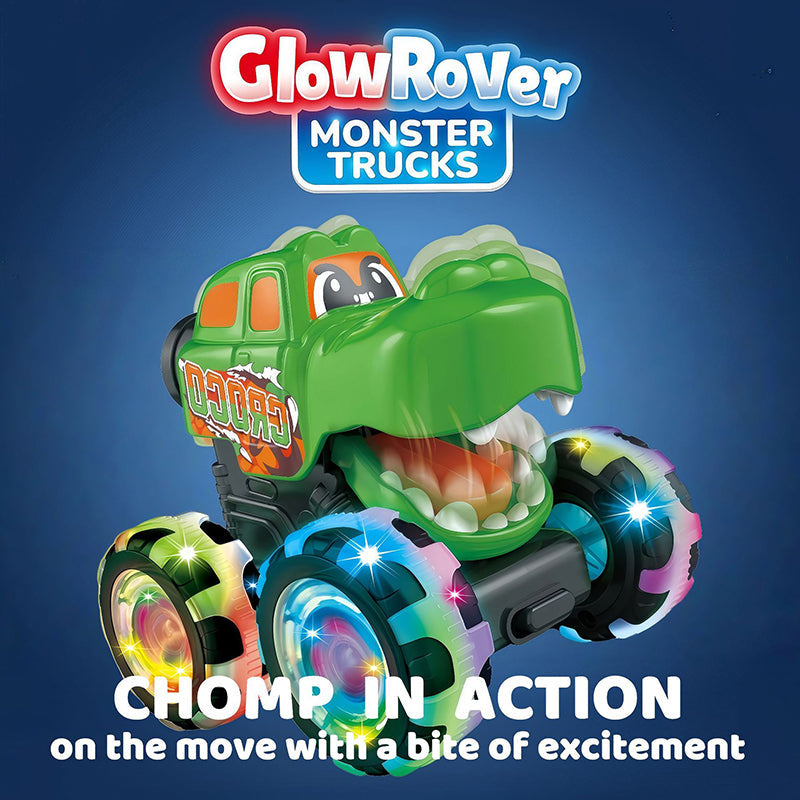 Press the inertia light dinosaur toy car