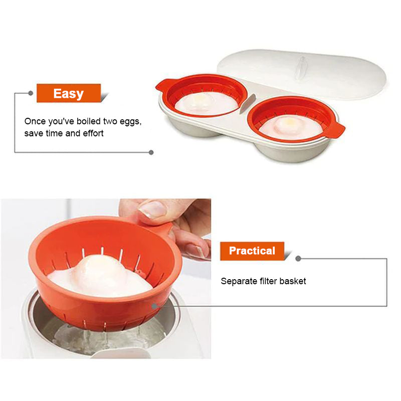 Portable microwave egg cooker