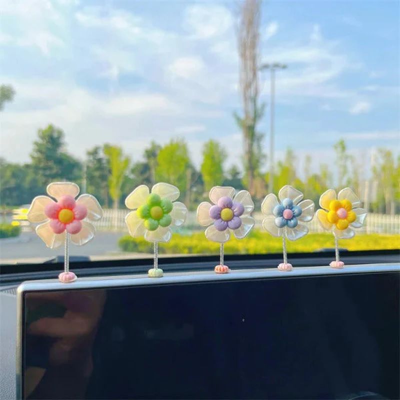 Flower Ornaments in the car