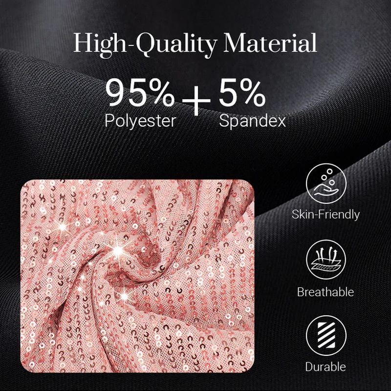 Women's one-shoulder sequined evening dress