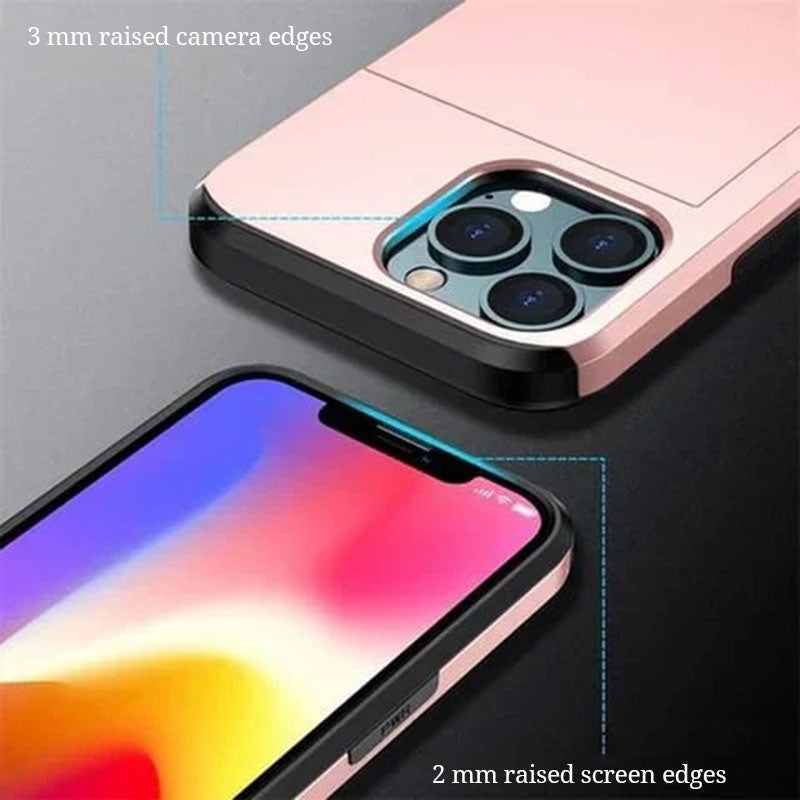 Mobile phone case with card slot