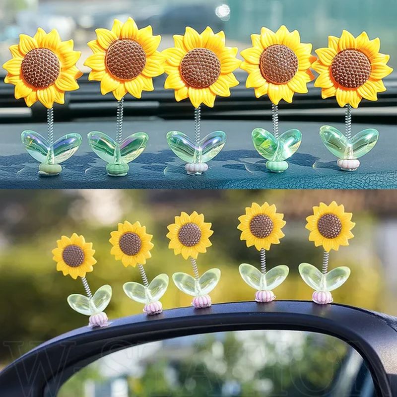 Flower Ornaments in the car