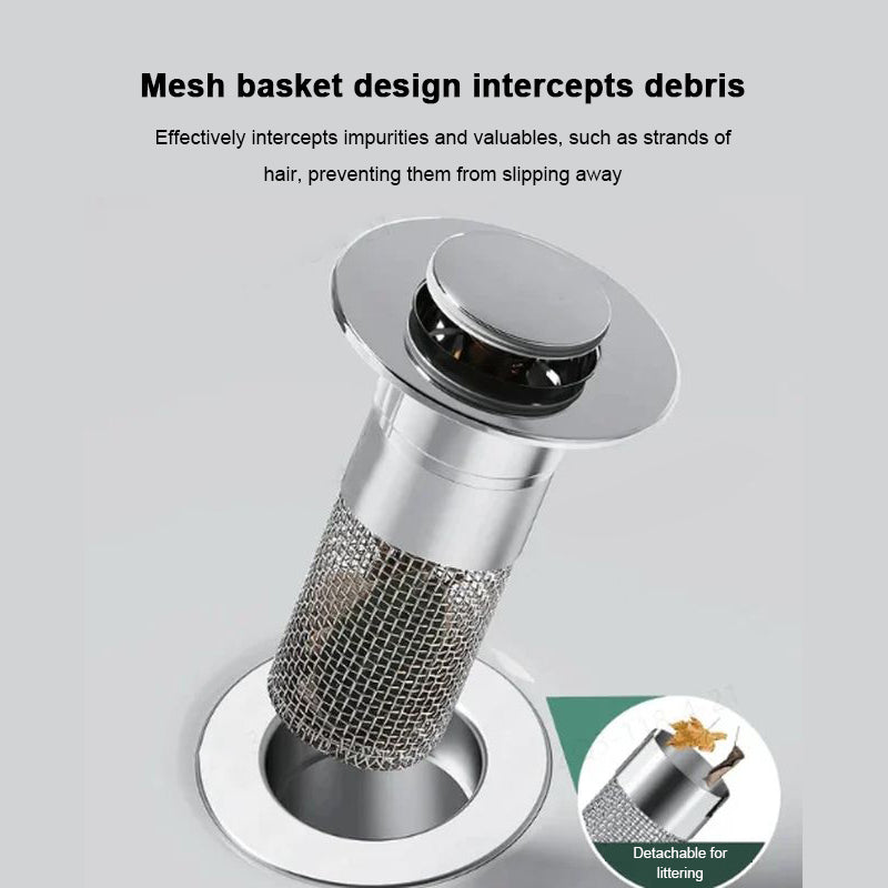 Isolate odor and prevent cockroaches-Stainless Steel Floor Drain Filter