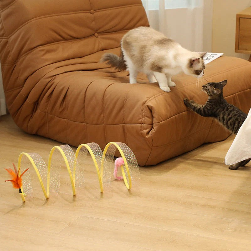 Foldable cat tunnel