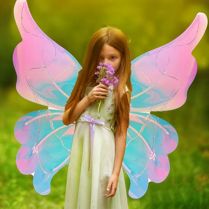 Electric waving fairy wings