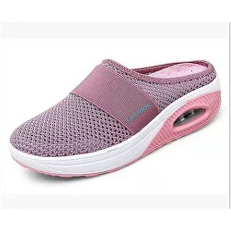 Orthopedic diabetic walking shoes with air cushion and anti-slip function