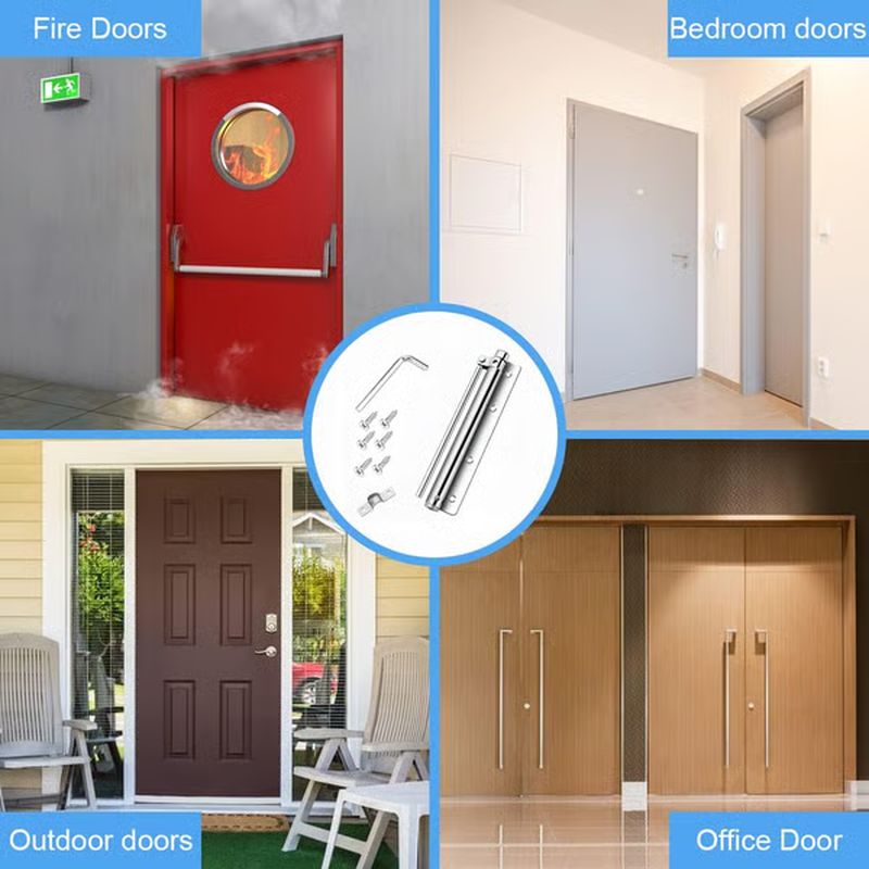 Adjustable automatic door closer