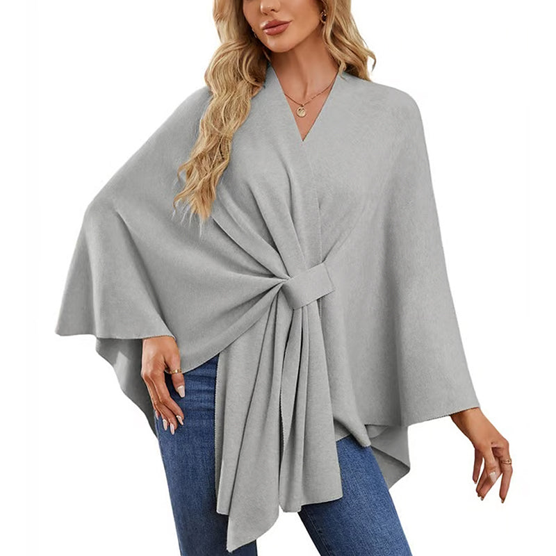 🔥Elegant shawl sweater with front opening