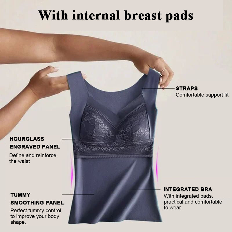 2 in 1 warm vest with chest pads