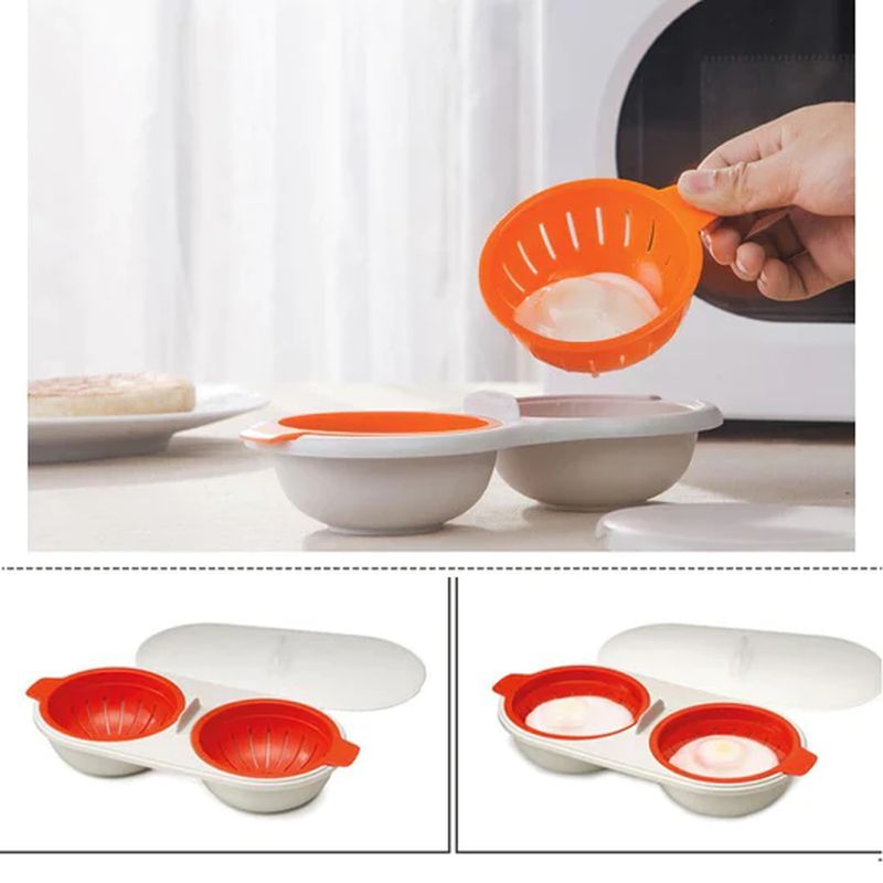 Portable microwave egg cooker