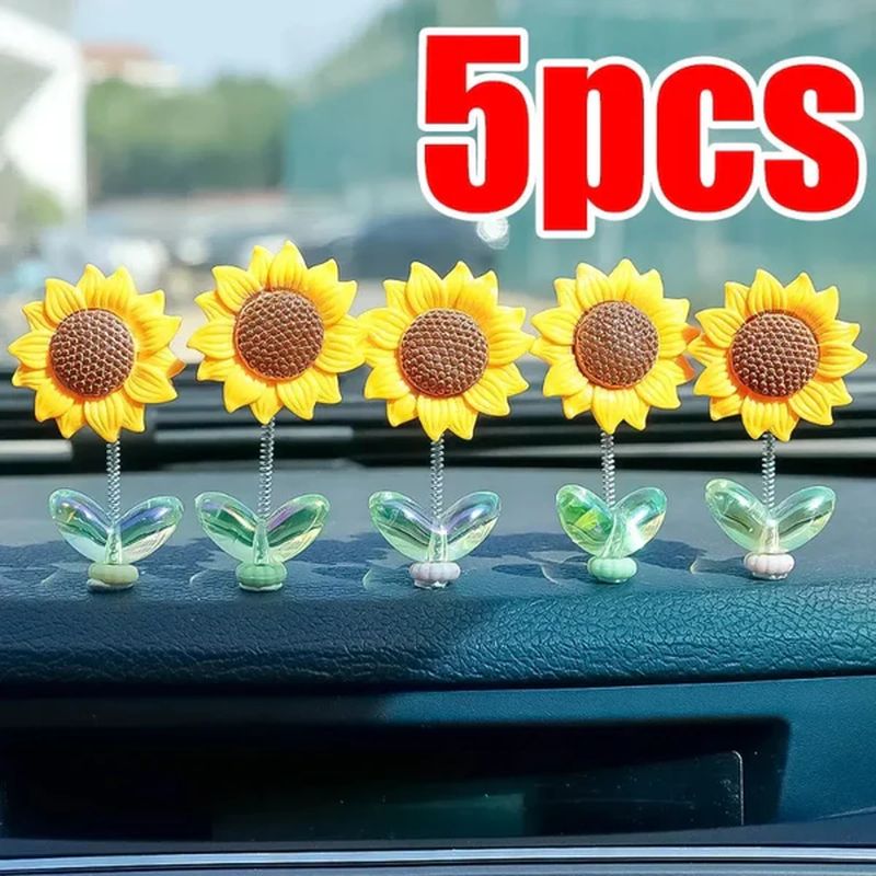 Flower Ornaments in the car