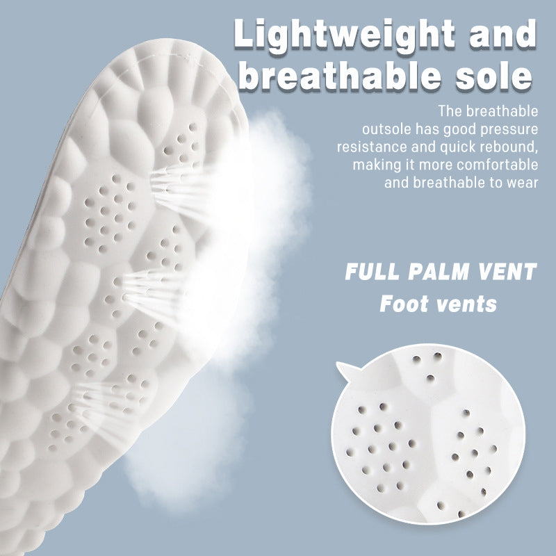 High-elastic shock-absorbing casual insoles