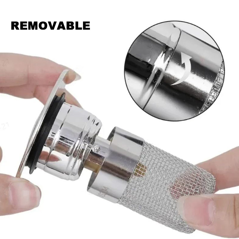 Isolate odor and prevent cockroaches-Stainless Steel Floor Drain Filter