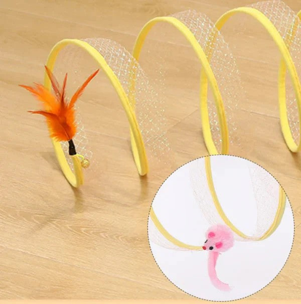 Foldable cat tunnel