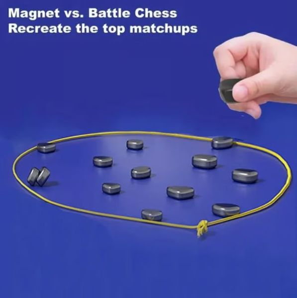 Two-Player Magnetic Chess Games