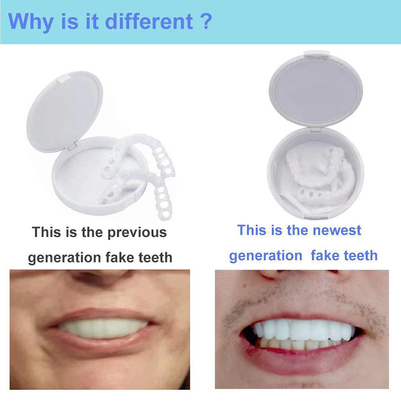 Simulation whitening dentures