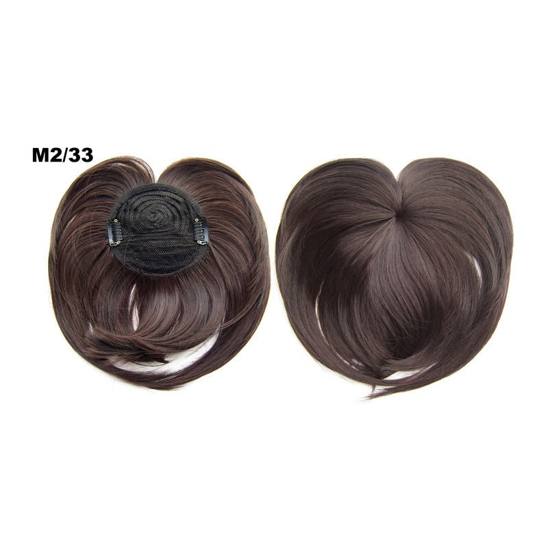 Heart-shaped bangs wig