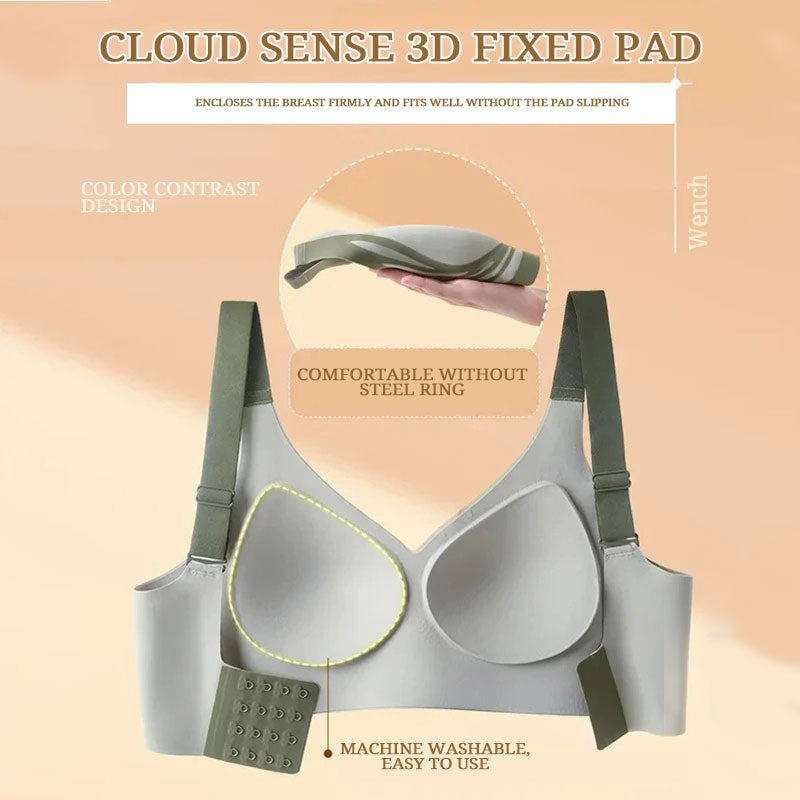 Super comfortable wire-free push-up bra